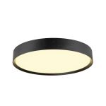SLV Decona 42 Plafonnier Aluminium Noir Rond 23W 2680lm - 930-940 CCT | IP44 - Meilleur Rendu Des Couleurs - Dimmable 