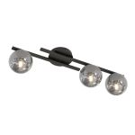 Emibig Plafonnier Kairo Acier Noir | Convient pour 3x E14 - Max 10W