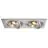 SLV New Tria 2 Spot Aluminium Gris | Convient pour 2x GU10 (AR111) 