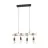 Eglo Suspension Luminaire Townshend Acier Bois Noir Brun | IP20 - Convient pour 4x E27 