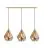 Eglo Suspension Luminaire Carlton Acier Dorée | IP20 - Convient pour 3x E27 