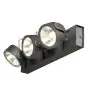 SLV Kalu Triple Mur et Plafonnier Aluminium Noir 47W 3400lm - 830 Blanc Chaud | Dimmable 