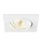 SLV New Tria Universel 68 Spot Aluminium Blanc Carré 8.6W 600lm 38D - 925-930-940 CCT | Diamètre 68mm - Meilleur Rendu Des Couleurs - Dimmable 