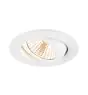 SLV New Tria 68 Spot Aluminium Blanc Rond 8.3W 705lm 38D - 927 Blanc Très Chaud | Diamètre 68mm -  Meilleur Rendu Des Couleurs - Dimmable 