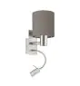 Eglo Applique Murale Pasteri Acier Nickel Satiné 40 | IP20 - Incl. Spot et Excl. 1x E27