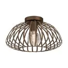 Eglo Plafonnier Espinal Acier Bronze | IP20 - Convient pour 1x E27 